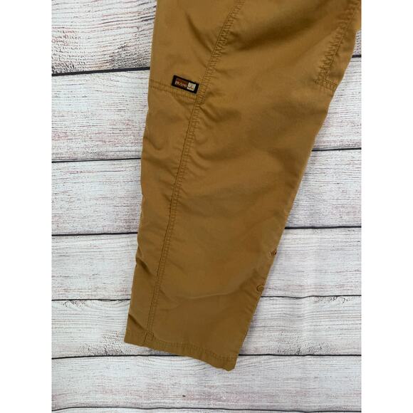 prAna Breathe Roll Tab Hem Hiking Pants Mens Small Brown Beige - Picture 6 of 12